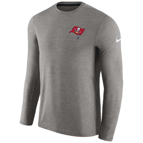 Men's Tampa Bay Buccaneers Nike Charcoal Coaches Long Sleeve Performance T-Shirt,We sell and wholesale Men's Tampa Bay Buccaneers Nike Charcoal Coaches Long Sleeve Performance T-Shirt on line form chian!